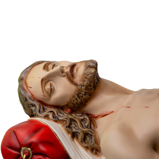 Statua Gesù Morto in vetroresina. Dimensioni 35 x 115 cm