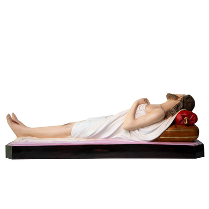 Statua Gesù Morto in vetroresina. Dimensioni 35 x 115 cm