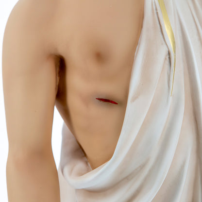 Statua Gesù Risorto in resina vuota colorata. Altezza 110 cm