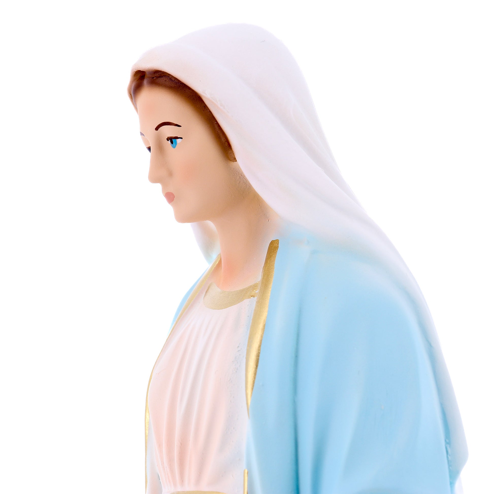 Statua Madonna Immacolata, in resina. Altezza 30 cm 
