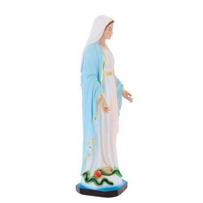 Statua Madonna Immacolata, in resina. Altezza 30 cm 
