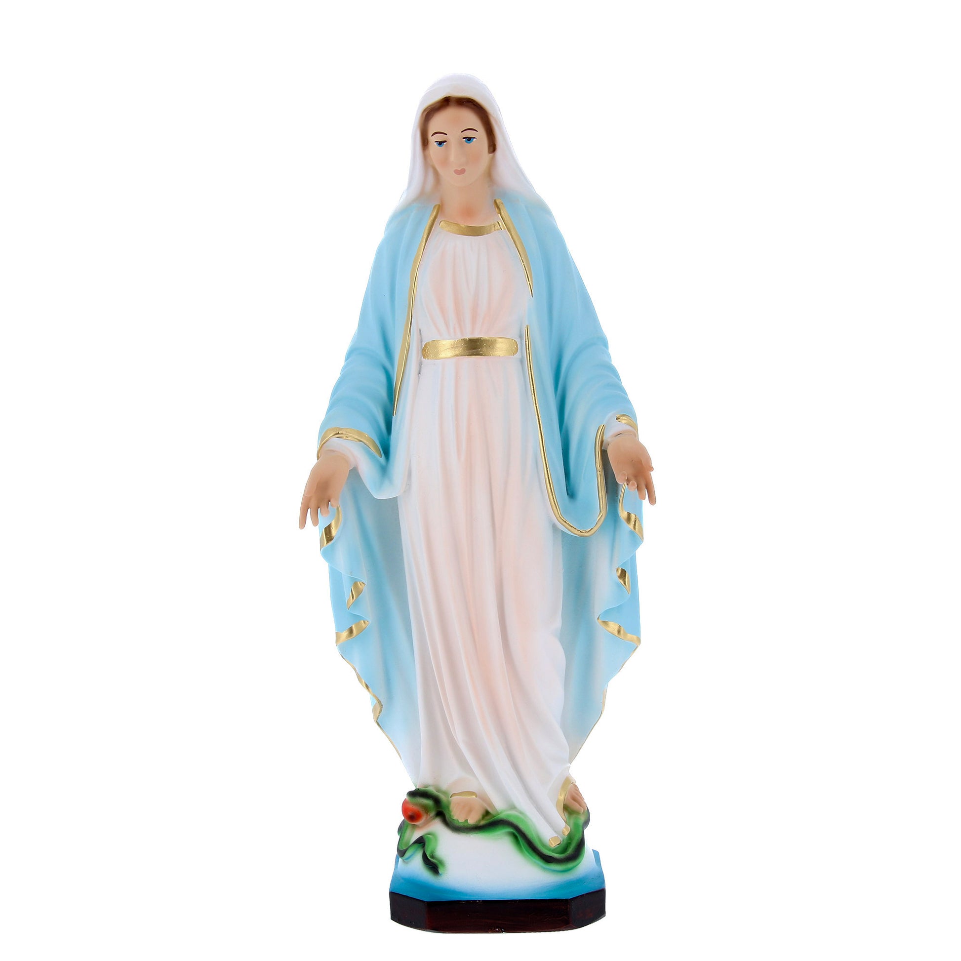 Statua Madonna Immacolata, in resina. Altezza 30 cm 
