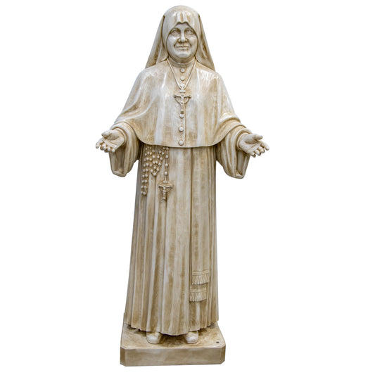 Statua Madre Speranza, in vetroresina patinata. Altezza 130 cm