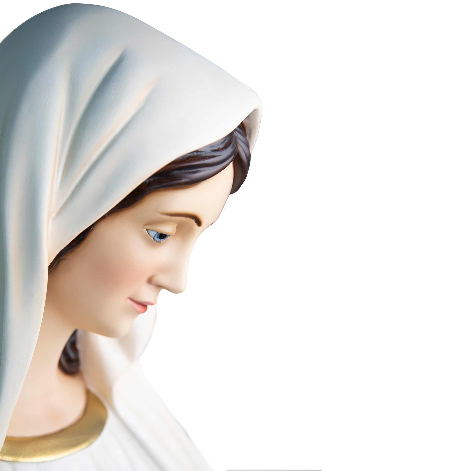 Statua Madonna Regina della pace, in vetroresina. Altezza 160 cm