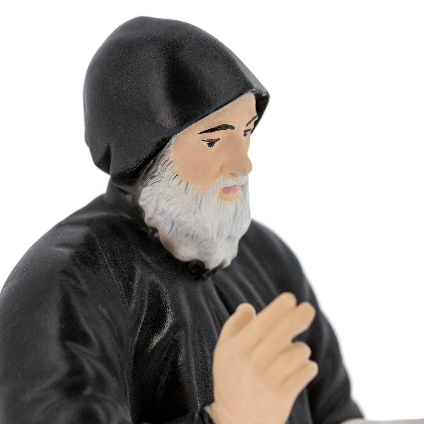 Statua San Charbel in polvere di marmo colorata. 20 cm