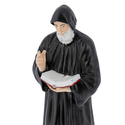 Statua San Charbel in polvere di marmo colorata. 20 cm