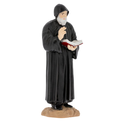 Statua San Charbel in polvere di marmo colorata. 20 cm