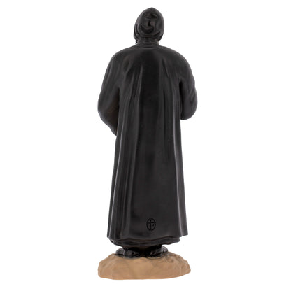 Statua San Charbel in polvere di marmo colorata. 20 cm