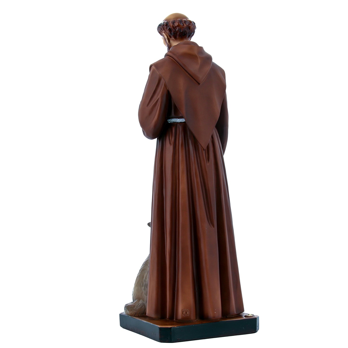 Statua San Francesco d'Assisi in resina vuota. Altezza 40 cm