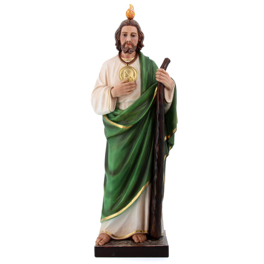 Statua San Giuda Taddeo Apostolo in resina vuota. Altezza 80 cm