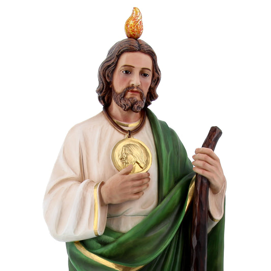 Statua San Giuda Taddeo Apostolo in resina vuota. Altezza 80 cm