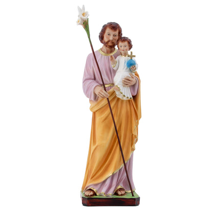 Statua San Giuseppe, in resina. Altezza 30 cm