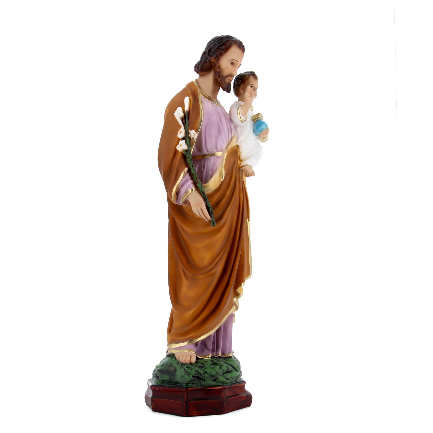 Statua san Giuseppe, in resina vuota. Altezza 65 cm