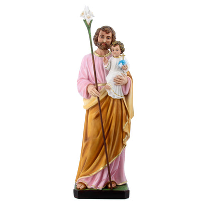 Statua san Giuseppe, in resina vuota. Altezza 85 cm