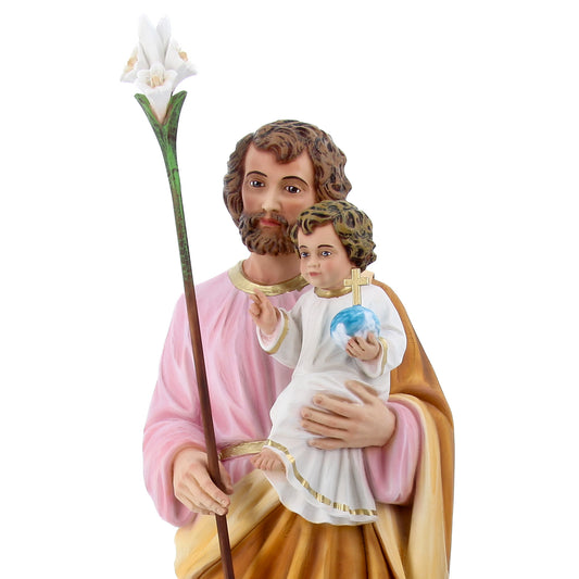 Statua san Giuseppe, in resina vuota. Altezza 85 cm