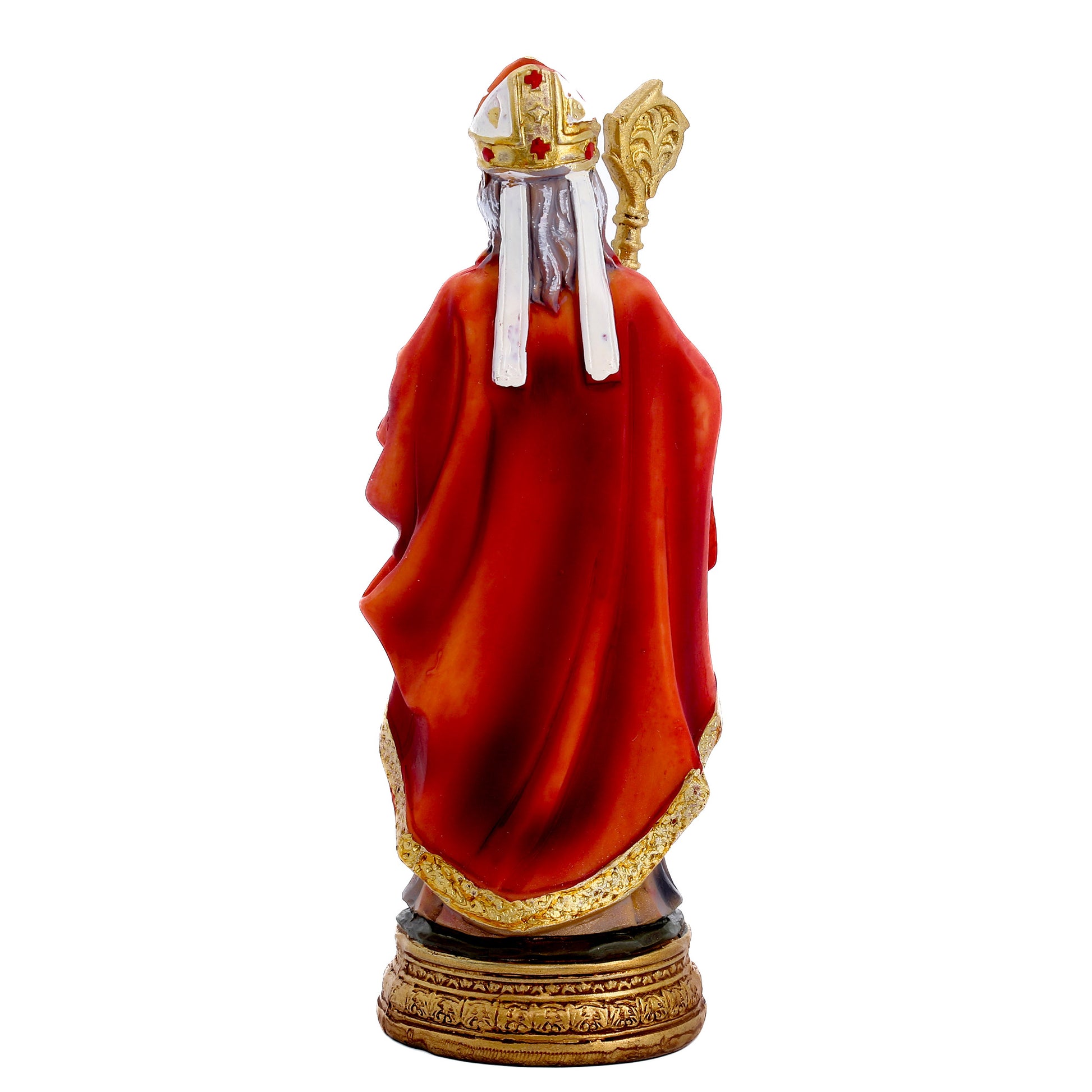Statua San Nicola in resina. Altezza 12,7 cm
