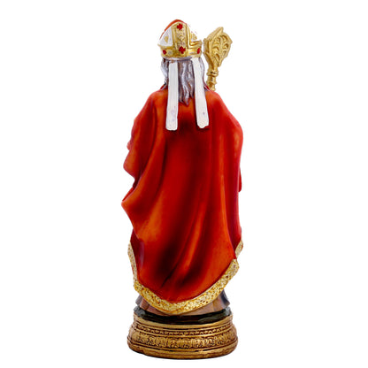 Statua San Nicola in resina. Altezza 12,7 cm