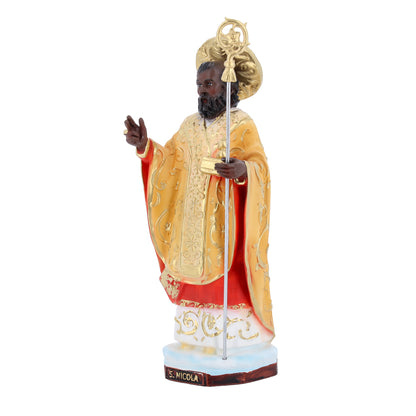 Statua San Nicola di Bari in resina. Altezza 28,5 cm