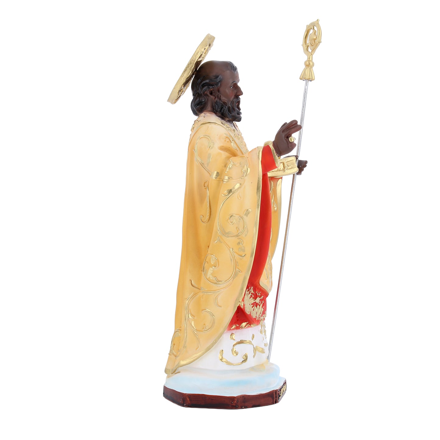 Statua San Nicola di Bari in resina. Altezza 28,5 cm