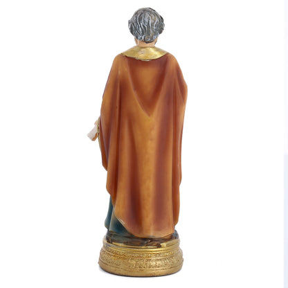 Statua San Pietro in resina. Altezza 12,5 cm
