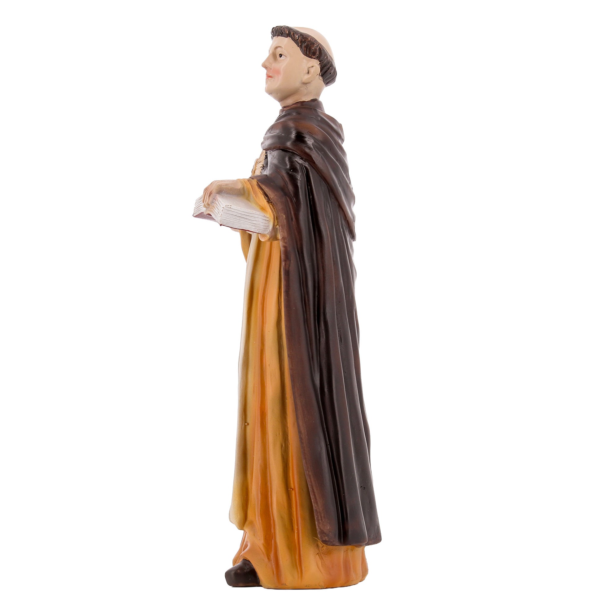 Statua San Tommaso D'Aquino in resina. Altezza 20,3 cm