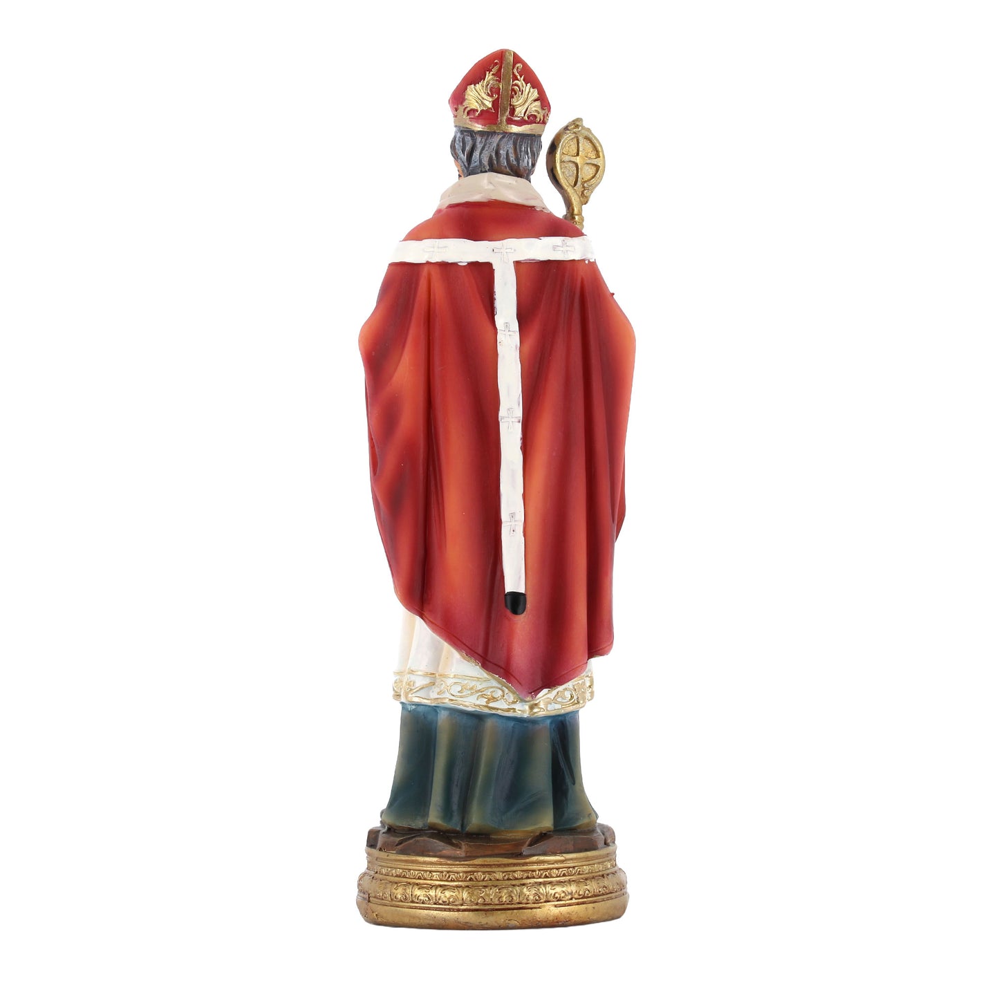 Statua Sant'Agostino in resina. Altezza 20,3 cm