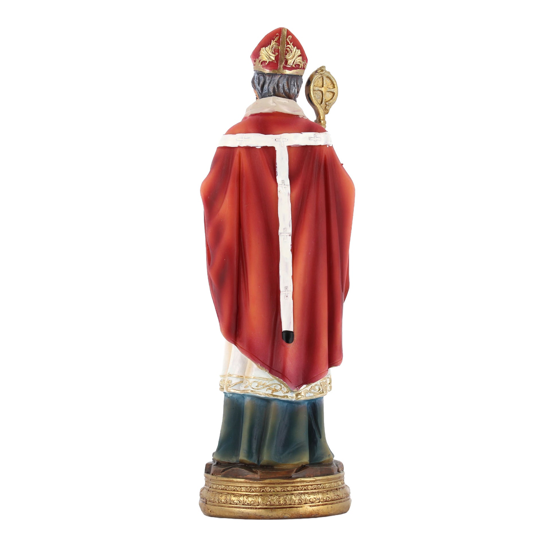 Statua Sant'Agostino in resina. Altezza 20,3 cm