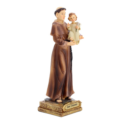 Statua Sant'Antonio di Padova in resina. Altezza 14,5 cm