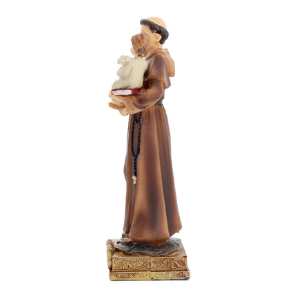 Statua Sant'Antonio di Padova in resina. Altezza 14,5 cm