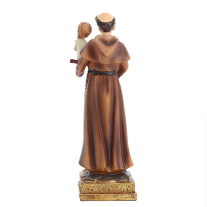 Statua Sant'Antonio di Padova in resina. Altezza 14,5 cm