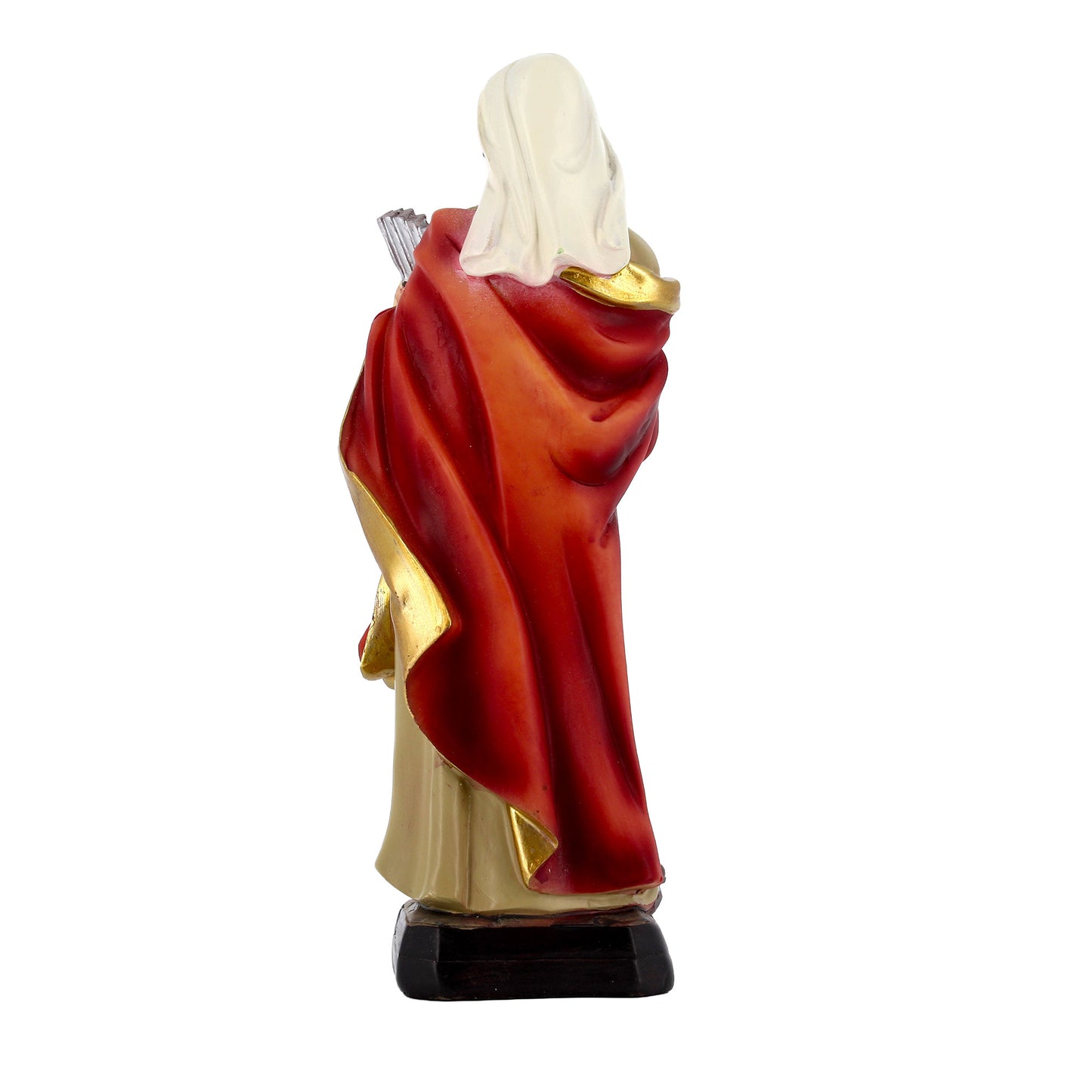 Statua Santa Cecilia in resina. Altezza 20 cm