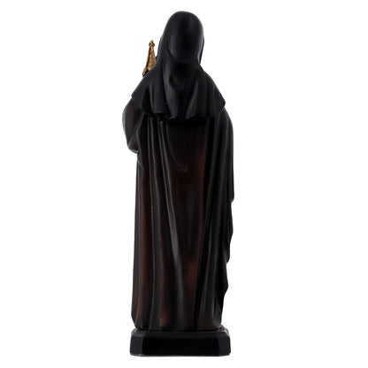 Statua Santa Chiara in resina. Altezza 20,5 cm