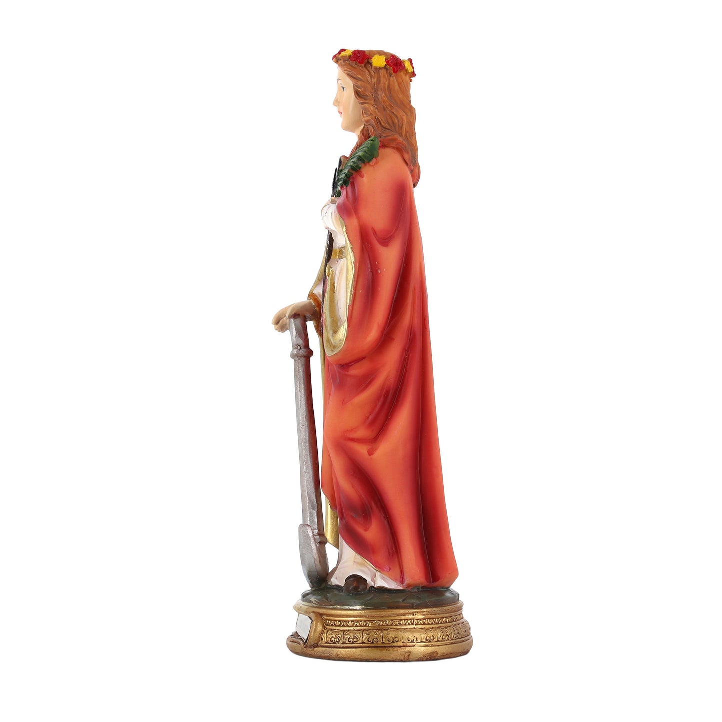 Statua Santa Filomena in resina. Altezza 19,4 cm