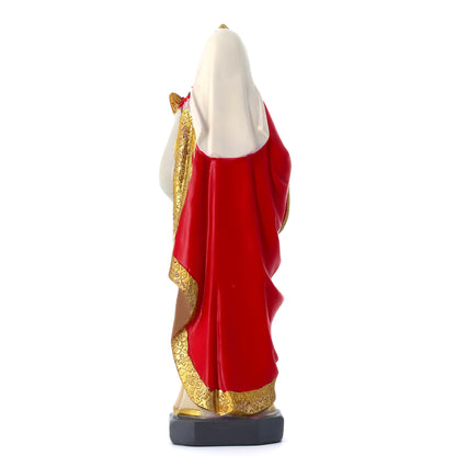 Statua Santa Lucia in resina. Altezza 19,5 cm
