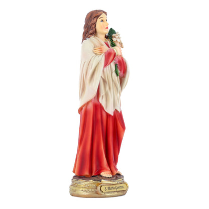 Statua Santa Maria Goretti in resina. Altezza 20,2 cm