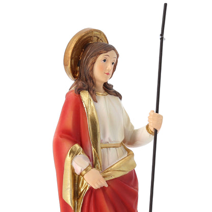 Statua Santa Marta in resina. Altezza 19,8 cm
