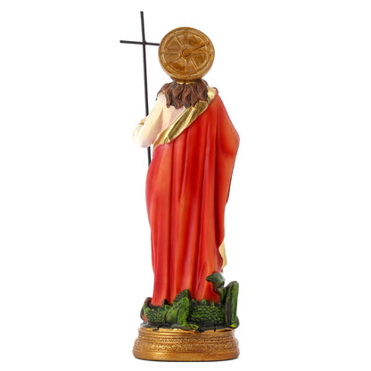 Statua Santa Marta in resina. Altezza 19,8 cm