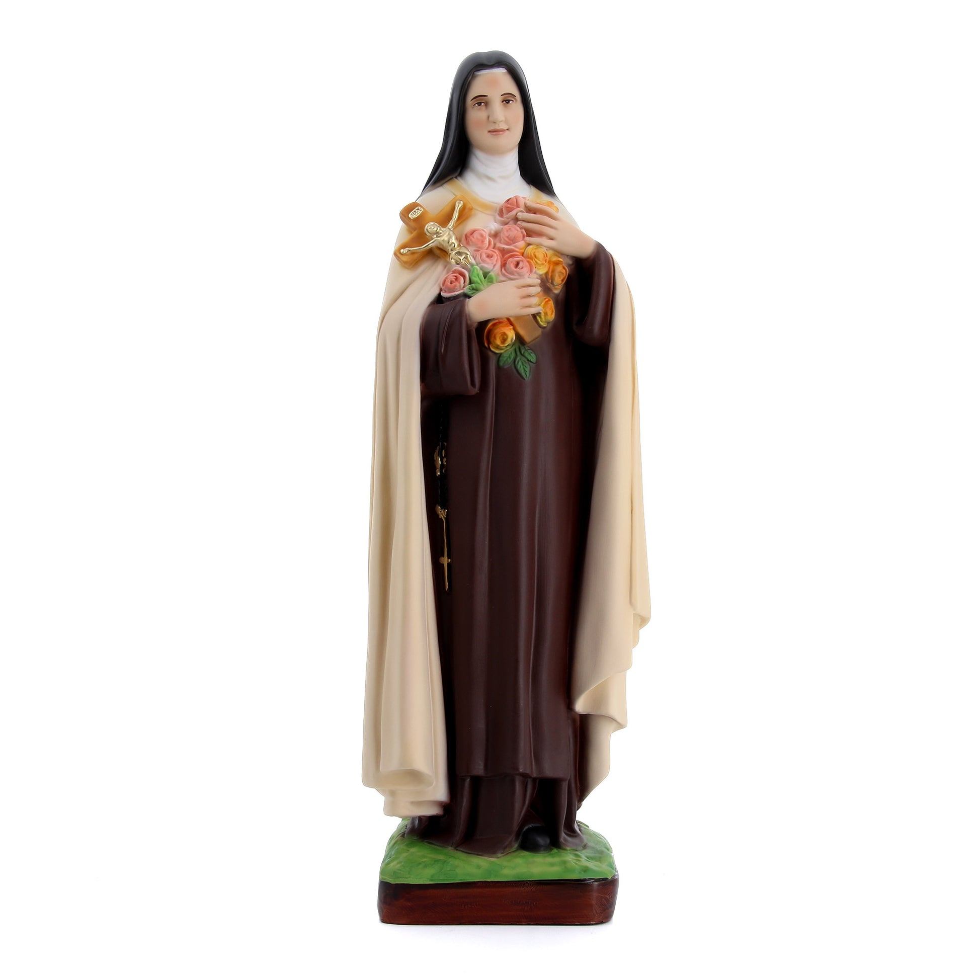 Statua Santa Teresa di Lisieux in resina vuota. Altezza 50 cm