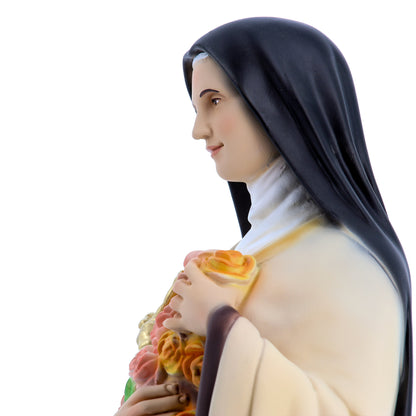 Statua Santa Teresa di Lisieux in resina vuota. Altezza 50 cm