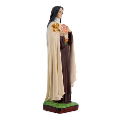Statua Santa Teresa di Lisieux in resina vuota. Altezza 50 cm