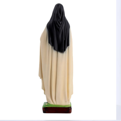 Statua Santa Teresa di Lisieux in resina vuota. Altezza 50 cm