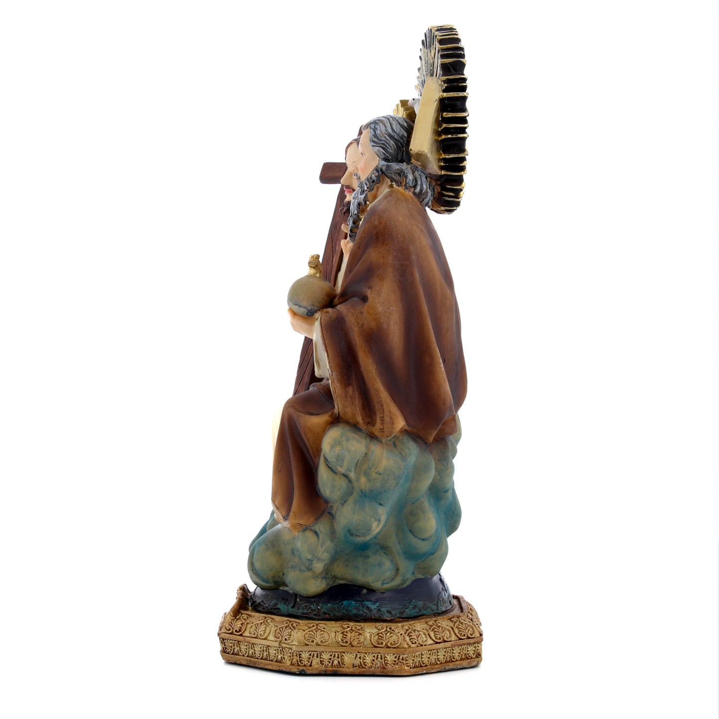 Statua Santissima Trinità in resina. Altezza 20,5 cm