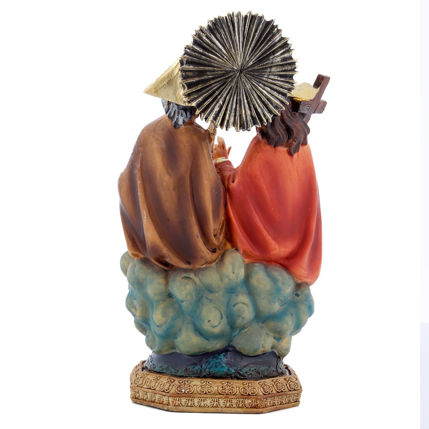 Statua Santissima Trinità in resina. Altezza 20,5 cm