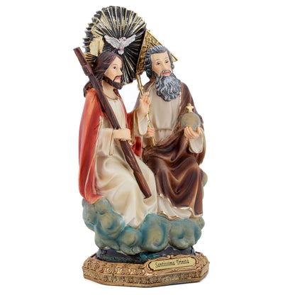 Statua Santissima Trinità in resina. Altezza 20,5 cm