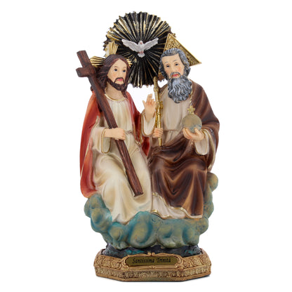 Statua Santissima Trinità in resina. Altezza 20,5 cm
