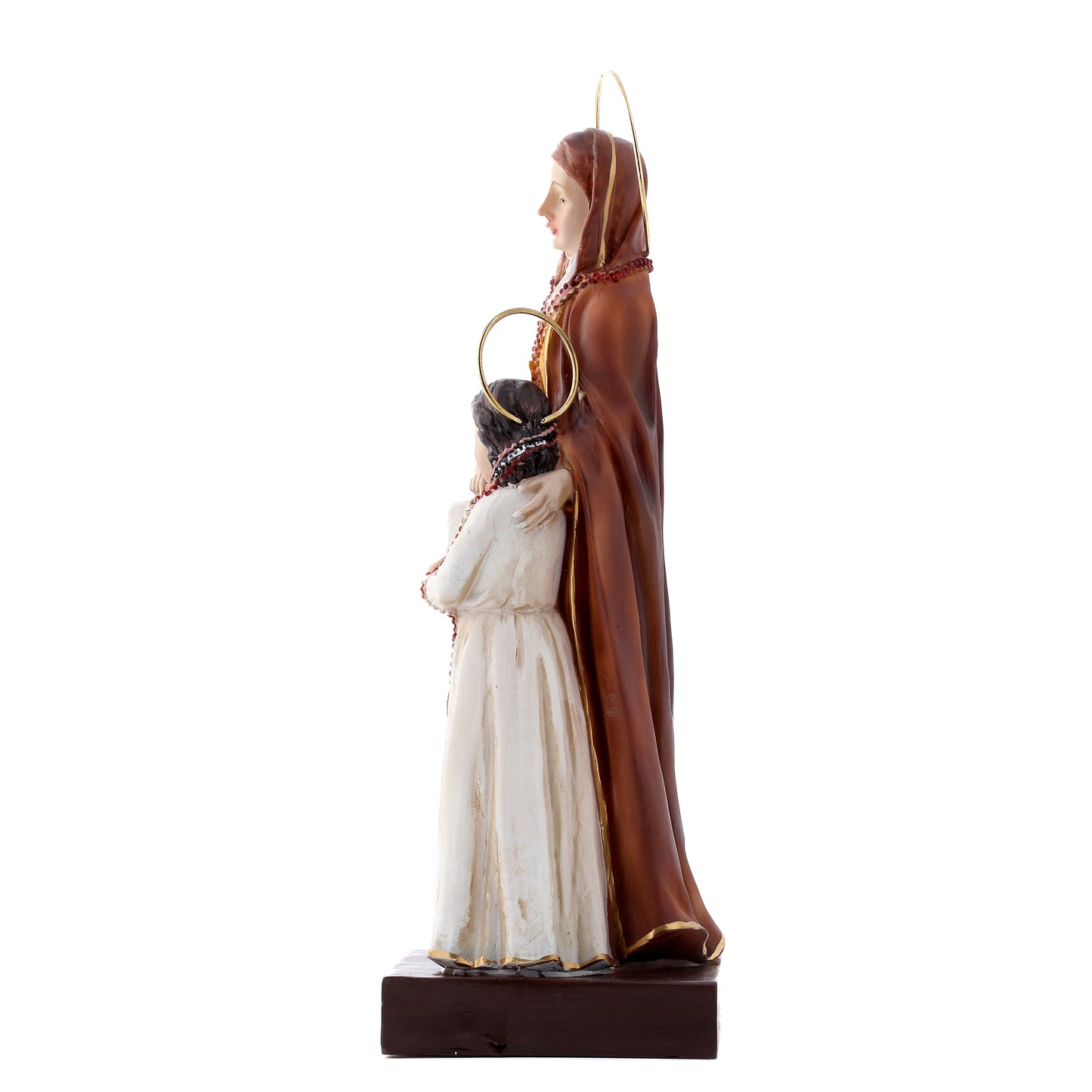 Statua Sant'Anna con Maria in resina. Altezza 21 cm