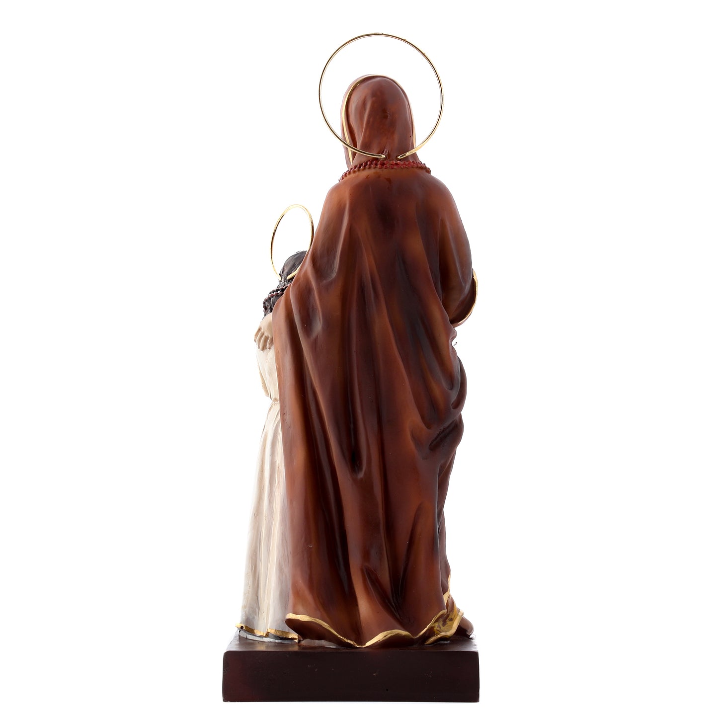 Statua Sant'Anna con Maria in resina. Altezza 21 cm