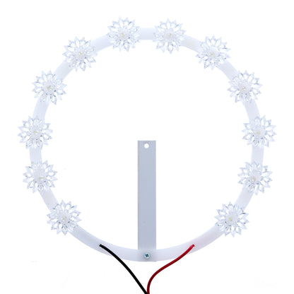 Stellario in plexiglass 12 stelle con led bianchi. Diametro 20 cm