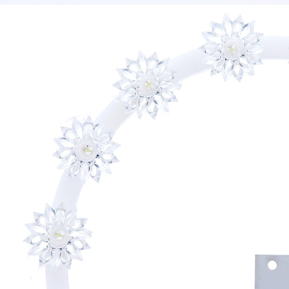 Stellario in plexiglass 12 stelle con led bianchi. Diametro 20 cm
