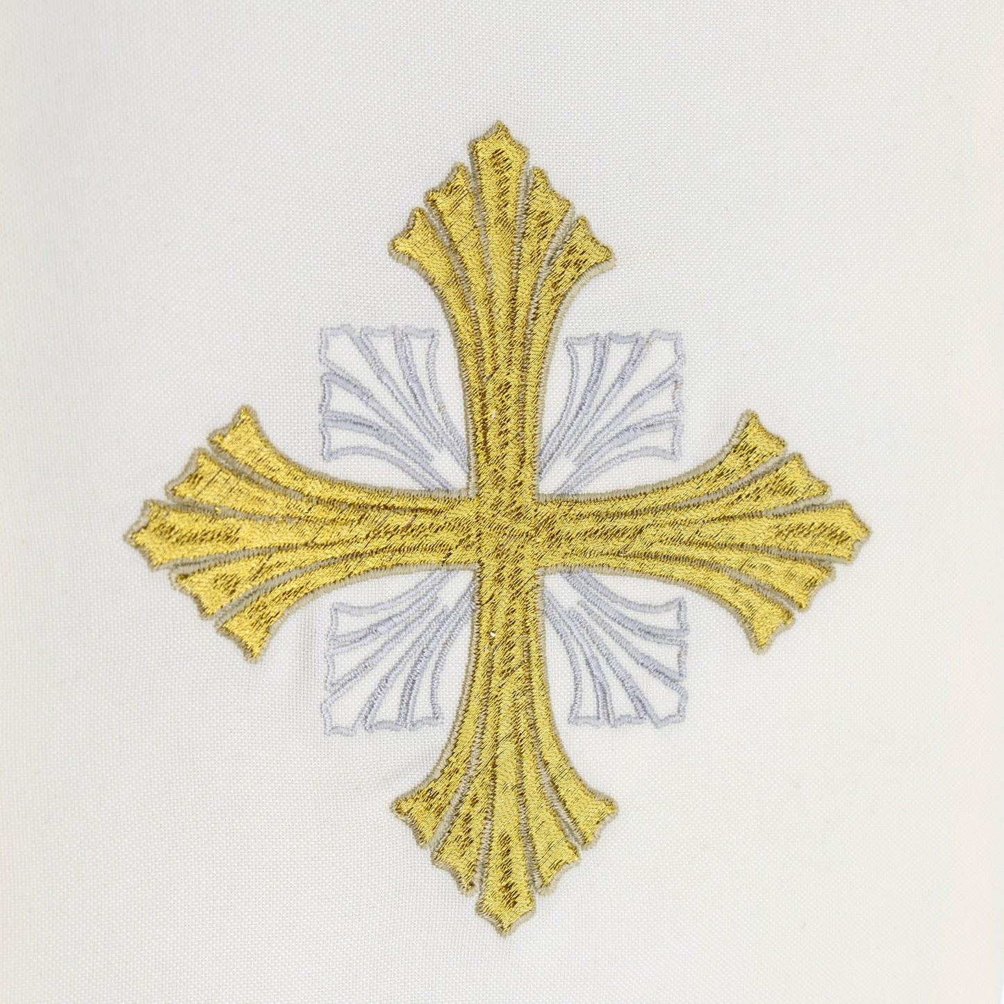 Stola sacerdotale con ricamo croci dorate